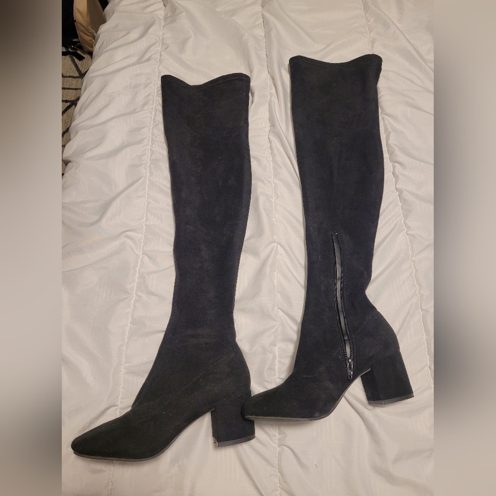 Urban Outfitters Black Over the Knee Boots - Picture 3 of 7